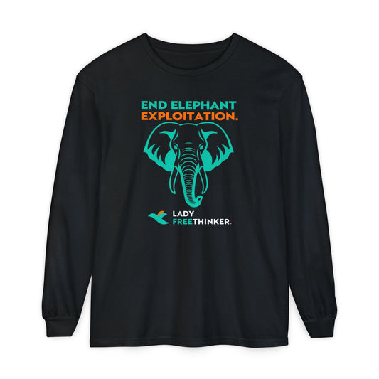 End Elephant Exploitation Long Sleeve Shirt