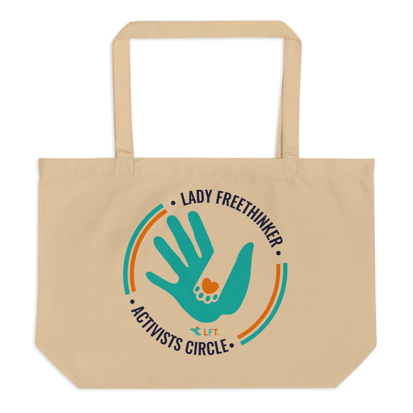 Large organic tote bag