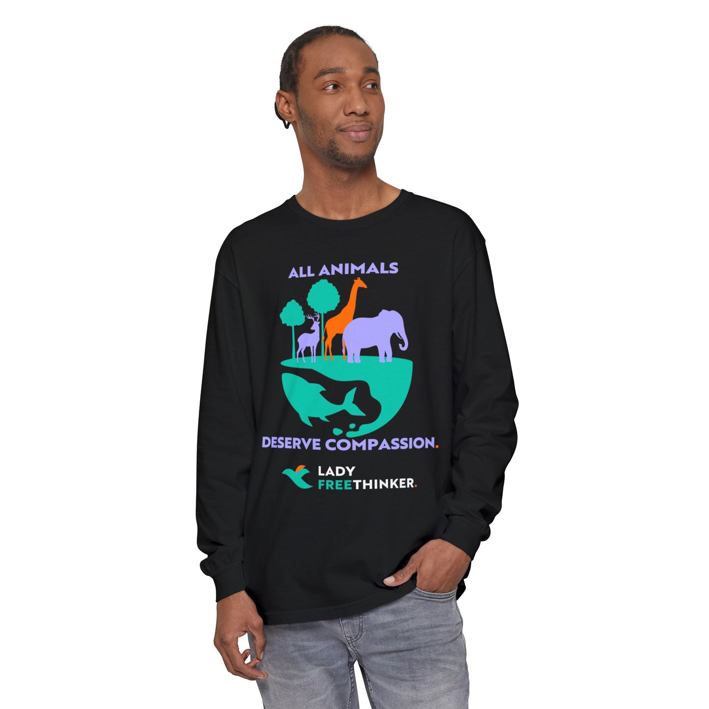 All Animals Deserve Compassion Long Sleeve Shirt