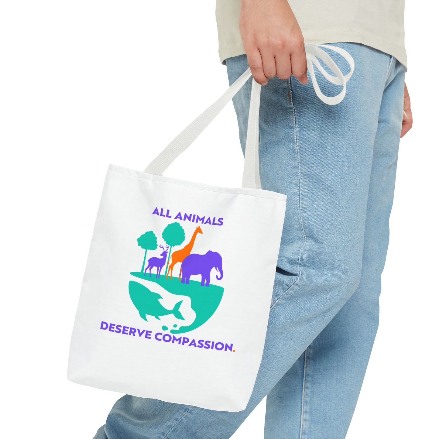 All Animals Deserve Compassion Tote Bag