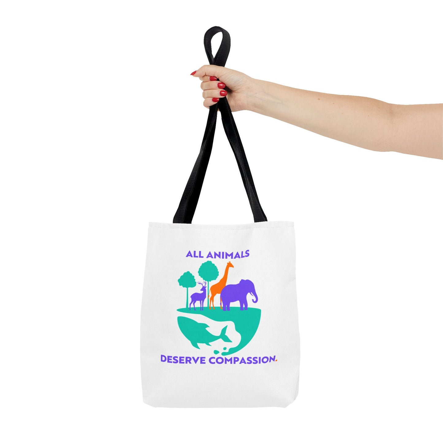 All Animals Deserve Compassion Tote Bag