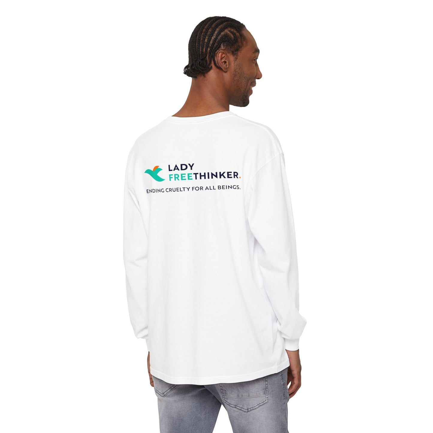 Compassion w/ Logo On Back Long Sleeve T-Shirt