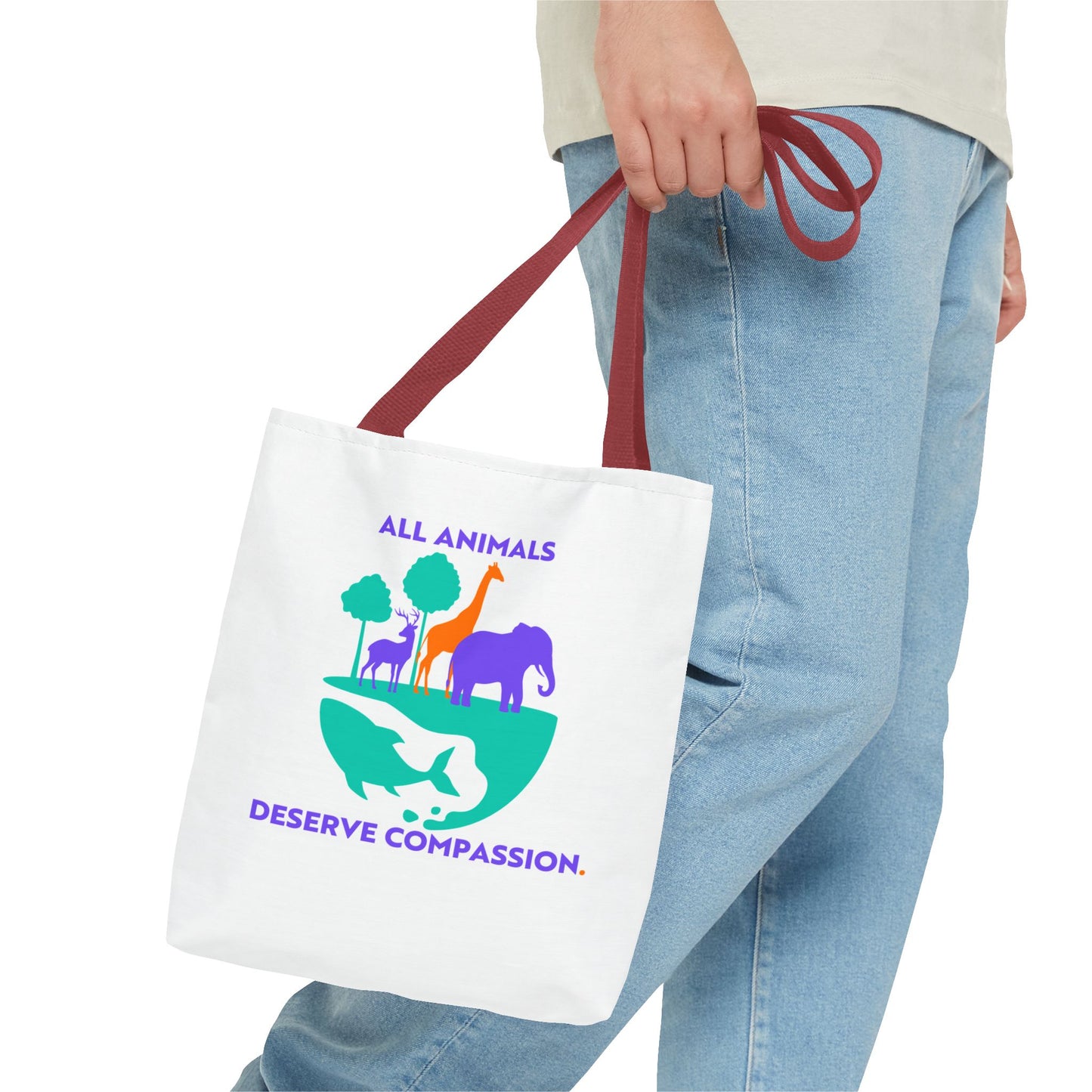 All Animals Deserve Compassion Tote Bag