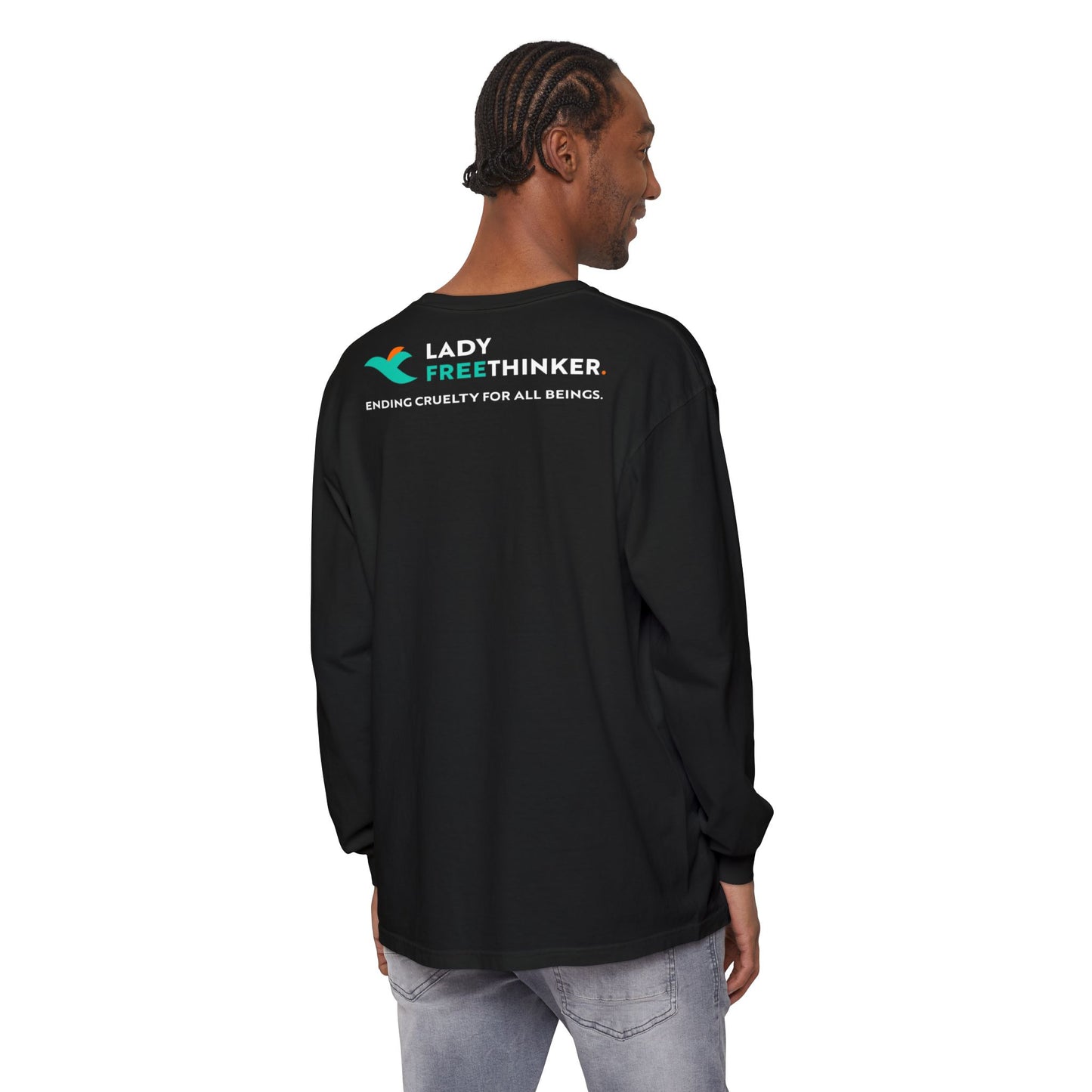 Compassion w/ Logo On Back Long Sleeve T-Shirt